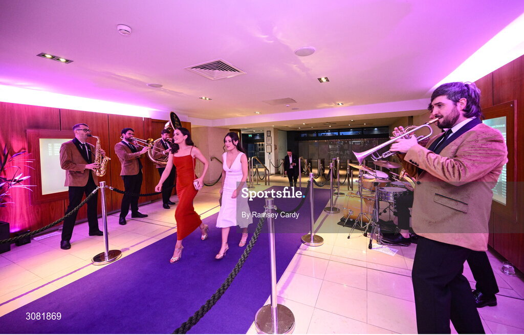 21 March 2025; Guests arrive in advance of the AIB Club Player Awards at Croke Park in Dublin. The AIB Club Player Awards celebrated the best players from club Football, Hurling, Camogie, and LGFA in a single ceremony for the first time, recognising their outstanding achievements on the field throughout the season. Photo by Ramsey Cardy/Sportsfile