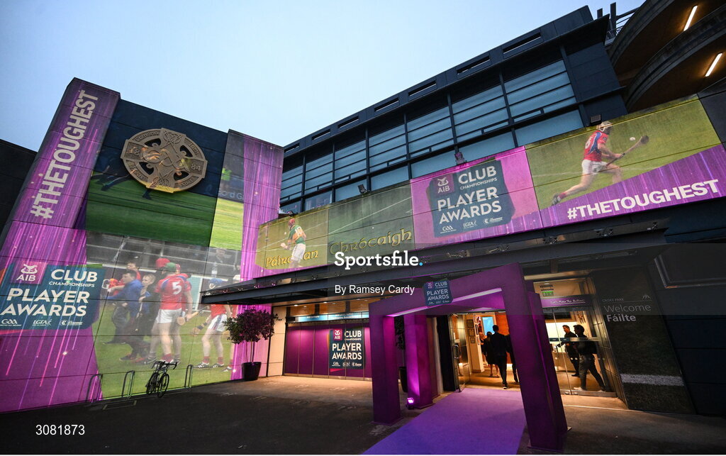 21 March 2025;  A general view outside Croke Park in advance of the AIB Club Player Awards at Croke Park in Dublin. The AIB Club Player Awards celebrated the best players from club Football, Hurling, Camogie, and LGFA in a single ceremony for the first time, recognising their outstanding achievements on the field throughout the season. Photo by Ramsey Cardy/Sportsfile