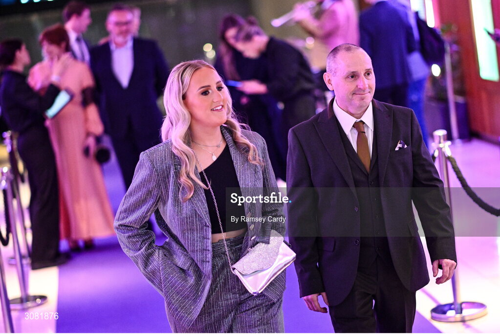 21 March 2025; Guests arrive in advance of the AIB Club Player Awards at Croke Park in Dublin. The AIB Club Player Awards celebrated the best players from club Football, Hurling, Camogie, and LGFA in a single ceremony for the first time, recognising their outstanding achievements on the field throughout the season. Photo by Ramsey Cardy/Sportsfile