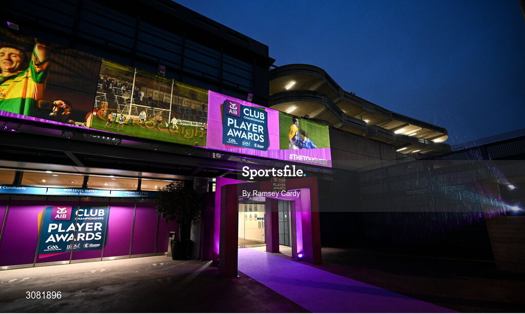 21 March 2025; A general view before the AIB Club Player Awards at Croke Park in Dublin. The AIB Club Player Awards celebrated the best players from club Football, Hurling, Camogie, and LGFA in a single ceremony for the first time, recognising their outstanding achievements on the field throughout the season. Photo by Ramsey Cardy/Sportsfile