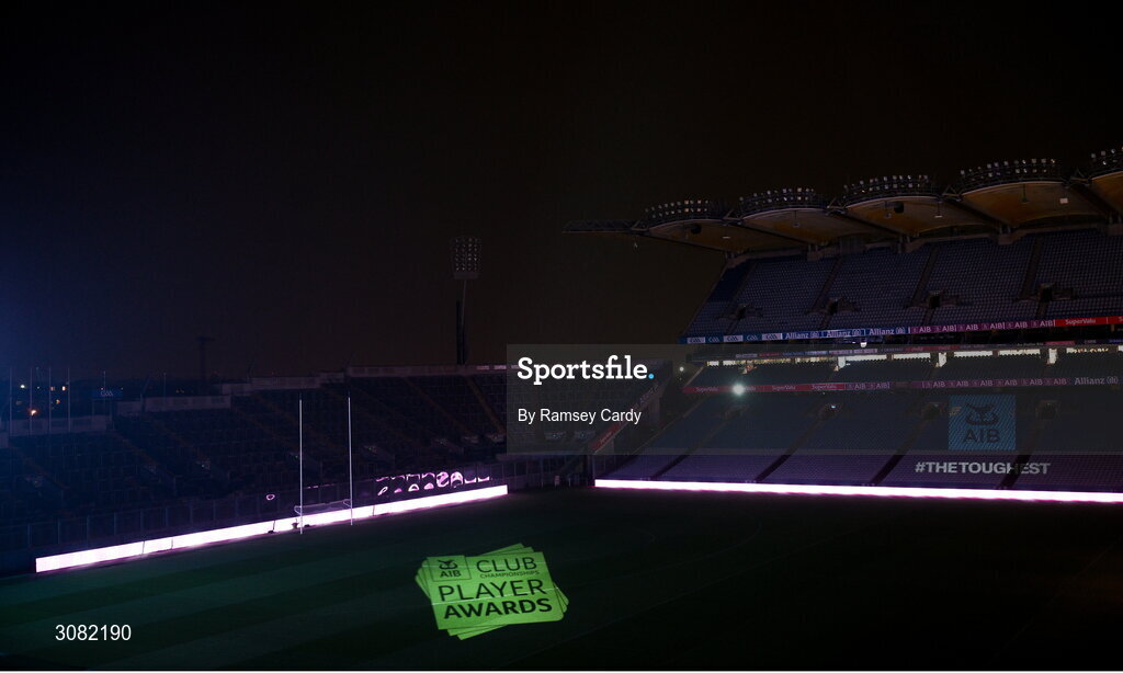 21 March 2025; A general view of Croke Park during the AIB Club Player Awards at Croke Park in Dublin. The AIB Club Player Awards celebrated the best players from club Football, Hurling, Camogie, and LGFA in a single ceremony for the first time, recognising their outstanding achievements on the field throughout the season. Photo by Ramsey Cardy/Sportsfile