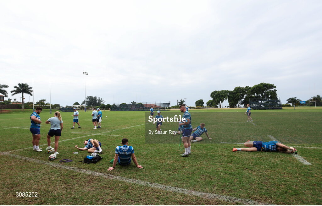 24 March 2025; A general view of Leinster Rugby squad training at Northwood College in Durban, South Africa. Photo by Shaun Roy/Sportsfile