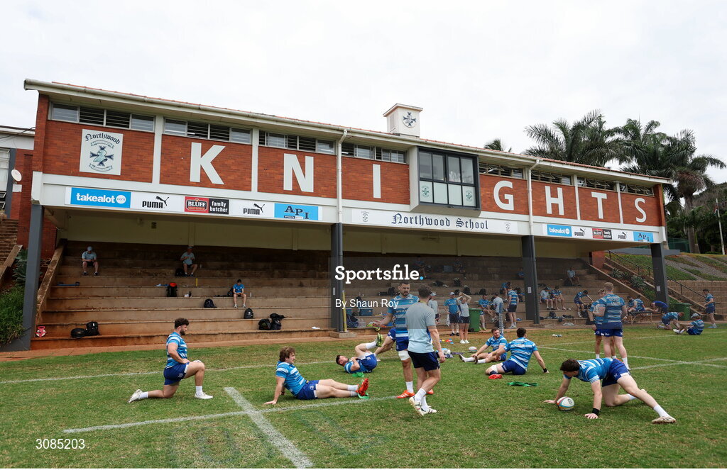 24 March 2025; A general view of Leinster Rugby squad training at Northwood College in Durban, South Africa. Photo by Shaun Roy/Sportsfile