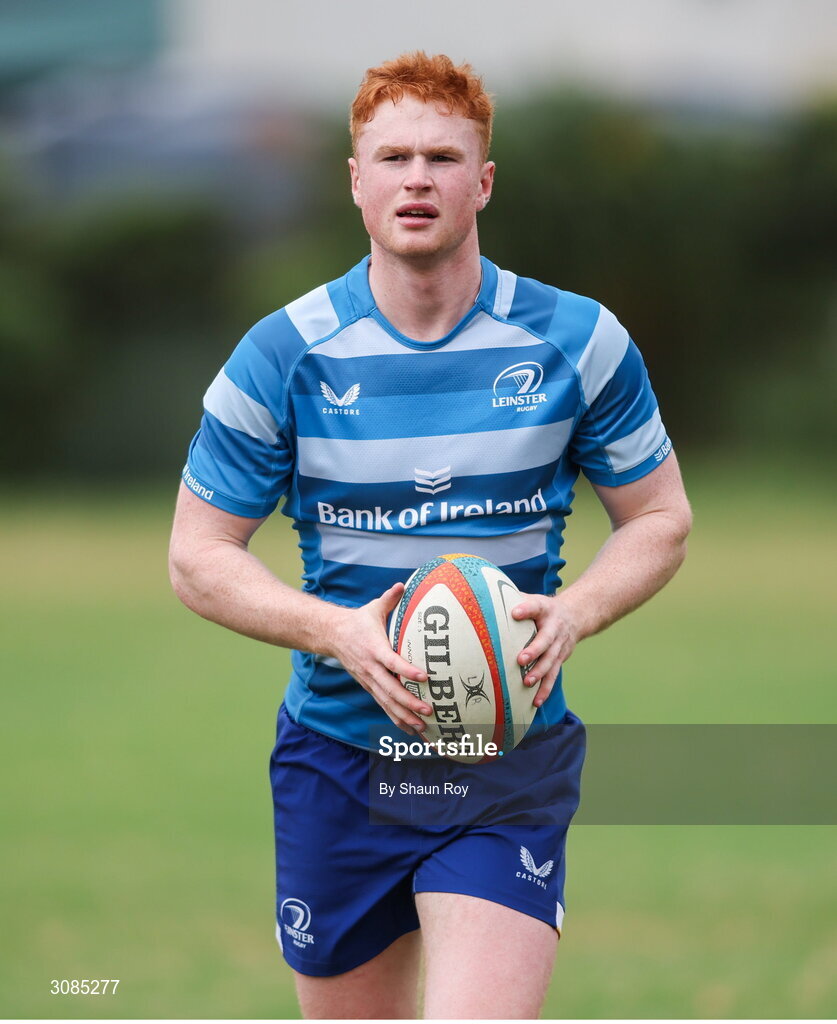 24 March 2025; Ruben Moloney during a Leinster Rugby squad training session at Northwood College in Durban, South Africa. Photo by Shaun Roy/Sportsfile