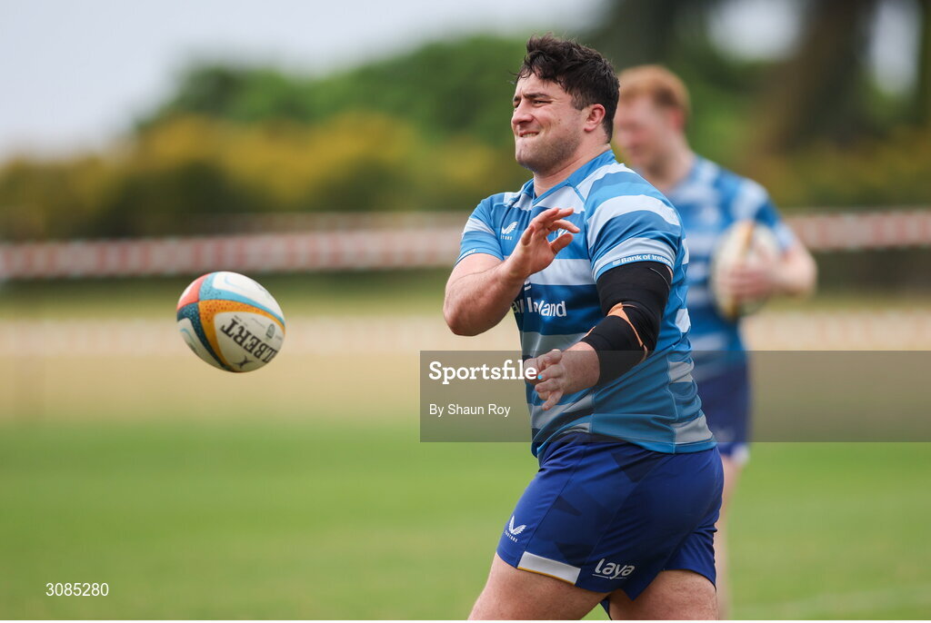 24 March 2025; Thomas Clarkson during a Leinster Rugby squad training session at Northwood College in Durban, South Africa. Photo by Shaun Roy/Sportsfile