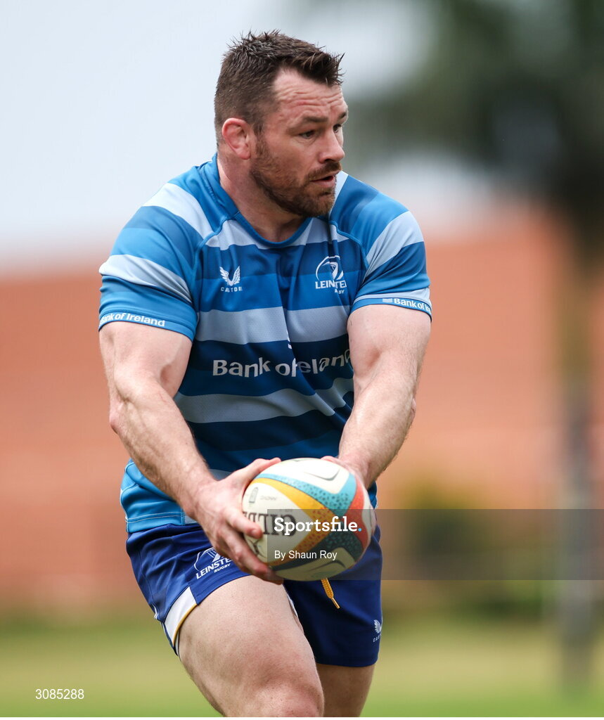 24 March 2025; Cian Healy during a Leinster Rugby squad training session at Northwood College in Durban, South Africa. Photo by Shaun Roy/Sportsfile