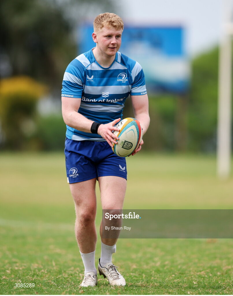 24 March 2025; Andrew Osborne during a Leinster Rugby squad training session at Northwood College in Durban, South Africa. Photo by Shaun Roy/Sportsfile