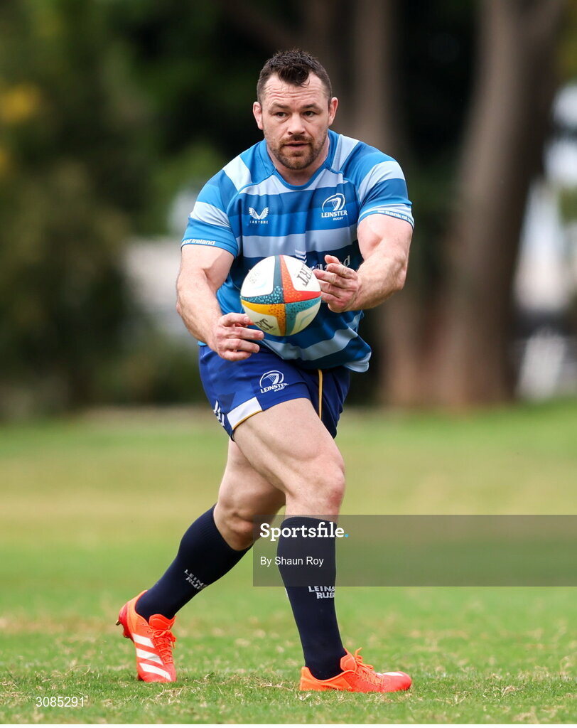 24 March 2025; Cian Healy during a Leinster Rugby squad training session at Northwood College in Durban, South Africa. Photo by Shaun Roy/Sportsfile