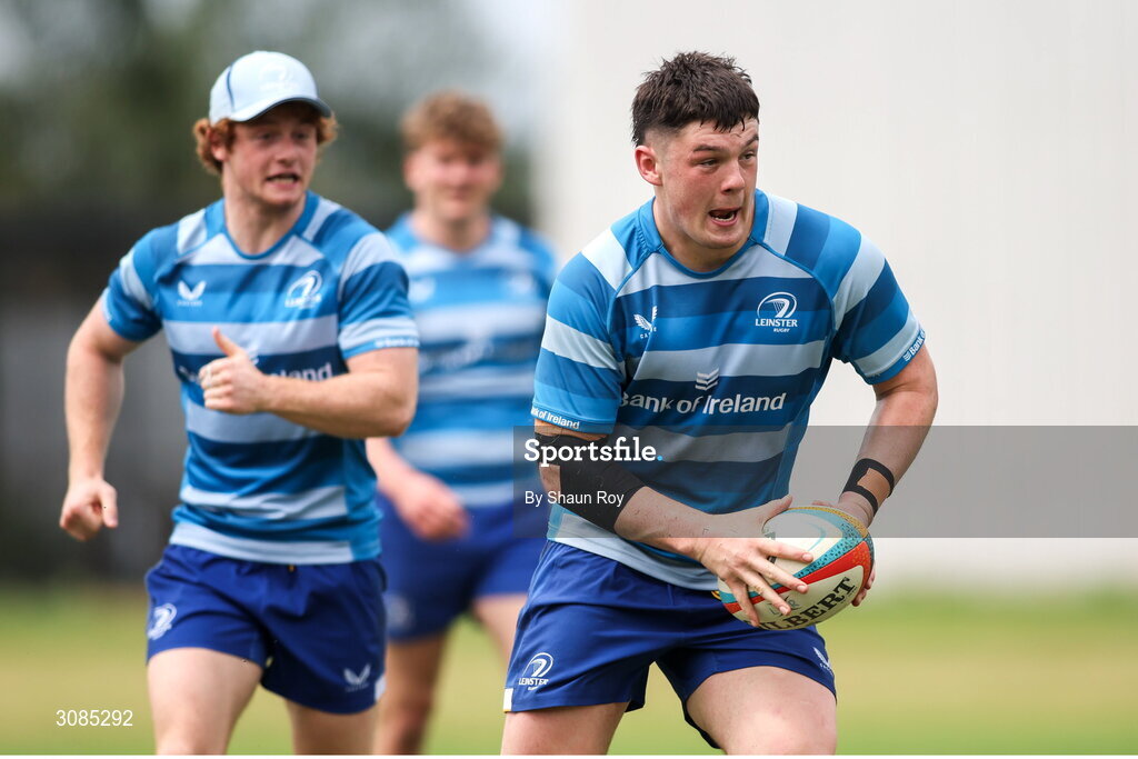 24 March 2025; Stephen Smyth during a Leinster Rugby squad training session at Northwood College in Durban, South Africa. Photo by Shaun Roy/Sportsfile