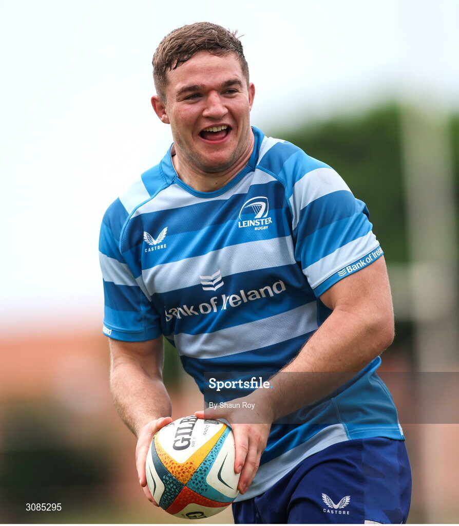 24 March 2025; Scott Penny during a Leinster Rugby squad training session at Northwood College in Durban, South Africa. Photo by Shaun Roy/Sportsfile