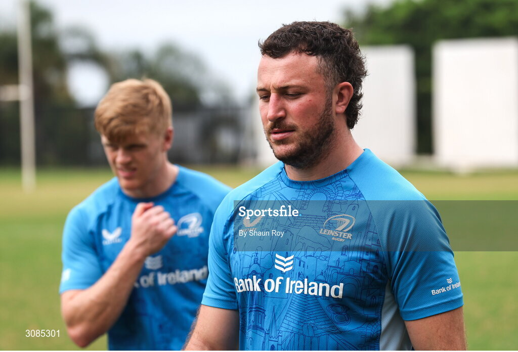 24 March 2025; Will Connors during a Leinster Rugby squad training session at Northwood College in Durban, South Africa. Photo by Shaun Roy/Sportsfile