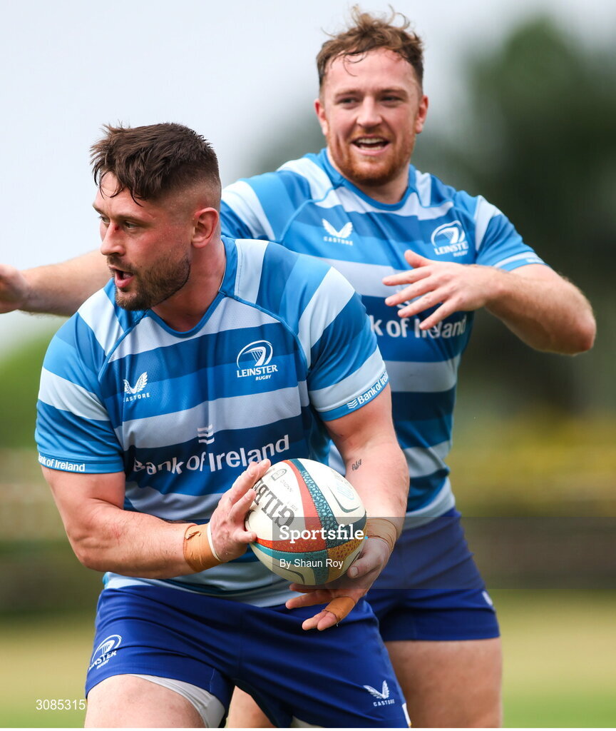 24 March 2025; Ivan Soroka during a Leinster Rugby squad training session at Northwood College in Durban, South Africa. Photo by Shaun Roy/Sportsfile