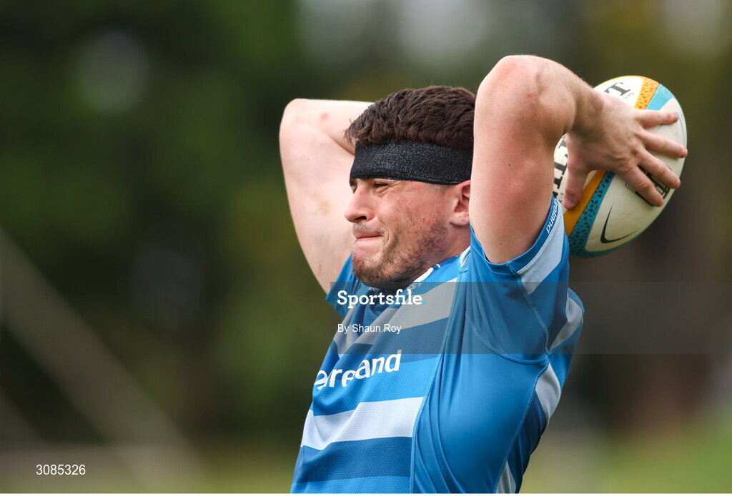 24 March 2025; Alex Soroka during a Leinster Rugby squad training session at Northwood College in Durban, South Africa. Photo by Shaun Roy/Sportsfile