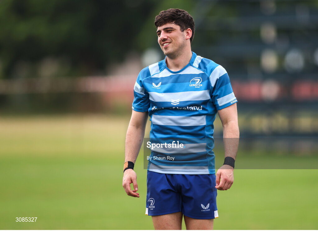 24 March 2025; Jimmy O'Brien during a Leinster Rugby squad training session at Northwood College in Durban, South Africa. Photo by Shaun Roy/Sportsfile