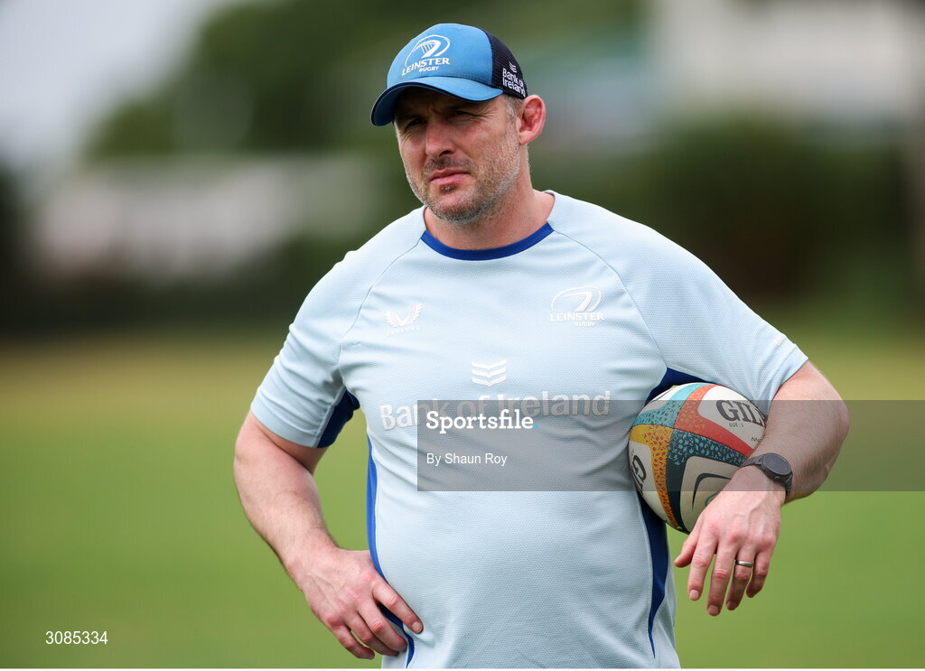 24 March 2025; Elite player development officer Aaron Dundon during a Leinster Rugby squad training session at Northwood College in Durban, South Africa. Photo by Shaun Roy/Sportsfile