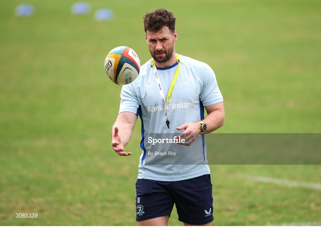 24 March 2025; Elite player development officer Kieran Hallett during a Leinster Rugby squad training session at Northwood College in Durban, South Africa. Photo by Shaun Roy/Sportsfile