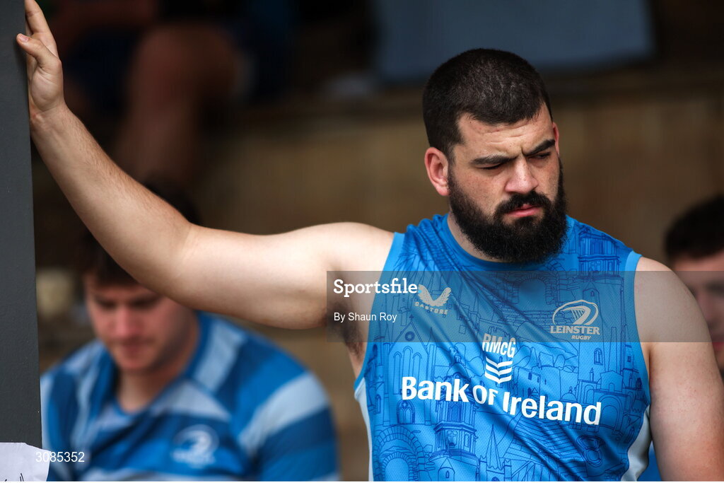 24 March 2025; Rory McGuire during a Leinster Rugby squad training session at Northwood College in Durban, South Africa. Photo by Shaun Roy/Sportsfile