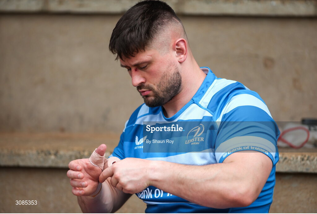 24 March 2025; Ivan Soroka during a Leinster Rugby squad training session at Northwood College in Durban, South Africa. Photo by Shaun Roy/Sportsfile