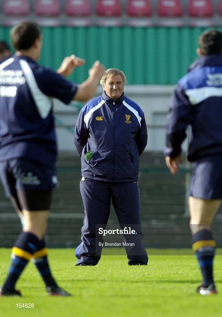 11 September 2004; Gerry Murphy, Leinster assistant coach. Celtic League 2004-2005, Ulster v Leinster, Ravenhill Park, Belfast. Picture credit; Brendan Moran / SPORTSFILE