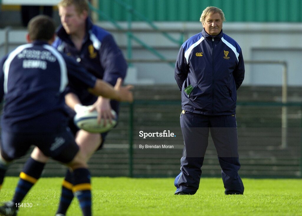 11 September 2004; Gerry Murphy, Leinster assistant coach. Celtic League 2004-2005, Ulster v Leinster, Ravenhill Park, Belfast. Picture credit; Brendan Moran / SPORTSFILE