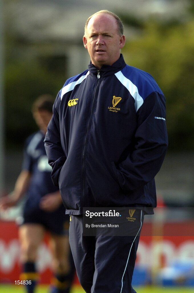 11 September 2004; Declan Kidney, Leinster coach. Celtic League 2004-2005, Ulster v Leinster, Ravenhill Park, Belfast. Picture credit; Brendan Moran / SPORTSFILE