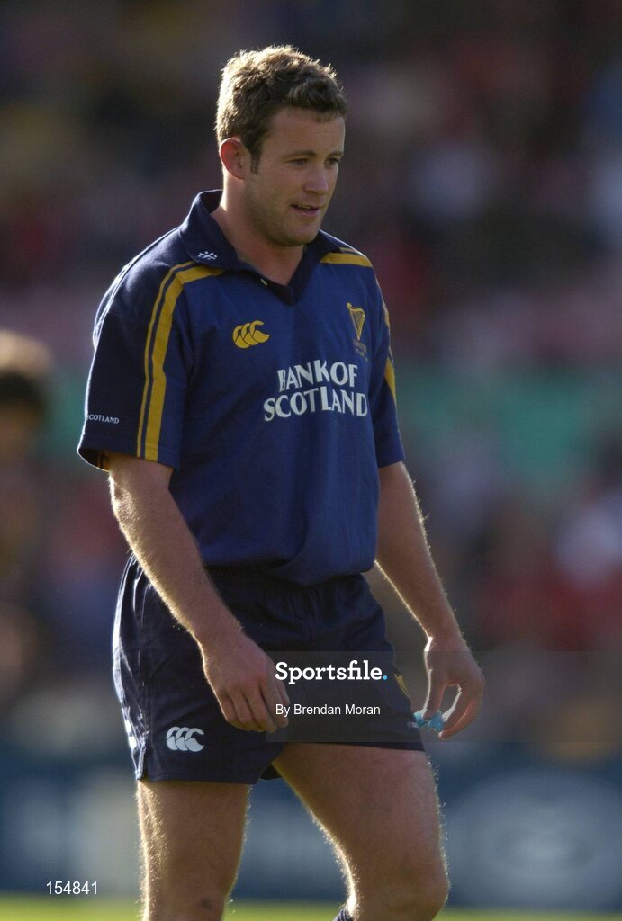 11 September 2004; Gary Brown, Leinster. Celtic League 2004-2005, Ulster v Leinster, Ravenhill Park, Belfast. Picture credit; Brendan Moran / SPORTSFILE