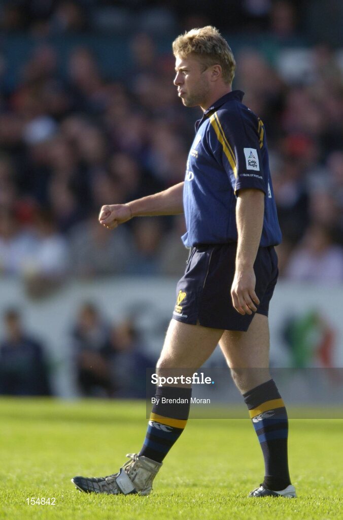 11 September 2004; James Norton, Leinster. Celtic League 2004-2005, Ulster v Leinster, Ravenhill Park, Belfast. Picture credit; Brendan Moran / SPORTSFILE
