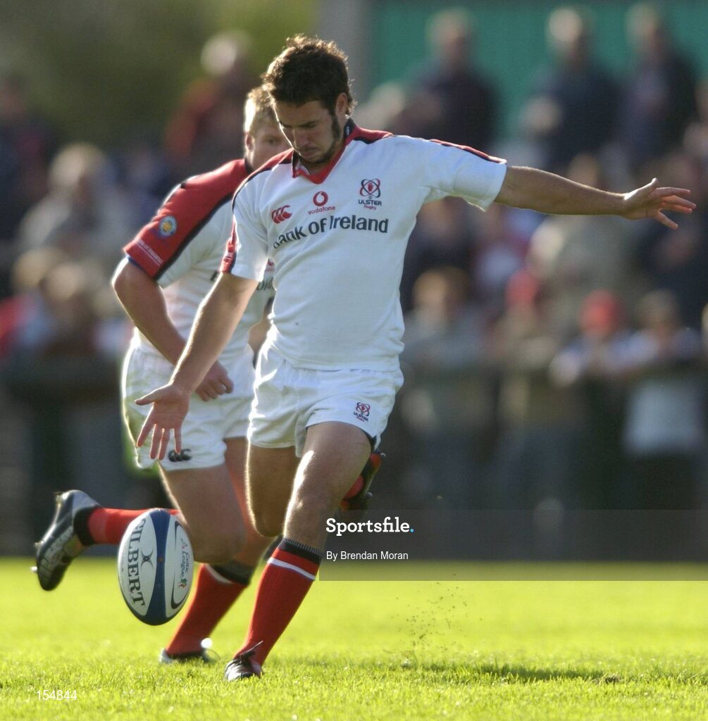 11 September 2004; Paddy Wallace, Ulster. Celtic League 2004-2005, Ulster v Leinster, Ravenhill Park, Belfast. Picture credit; Brendan Moran / SPORTSFILE