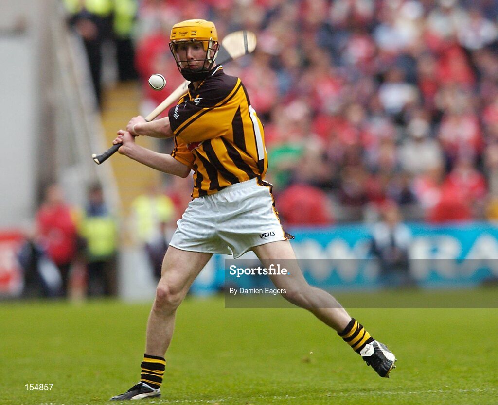 12 September 2004; James 'Cha' Fitzpatrick, Kilkenny. Guinness All-Ireland Senior Hurling Championship Final, Cork v Kilkenny, Croke Park, Dublin. Picture credit; Damien Eagers / SPORTSFILE *** Local Caption *** Any photograph taken by SPORTSFILE during, or in connection with, the 2004 Guinness All-Ireland Hurling Final which displays GAA logos or contains an image or part of an image of any GAA intellectual property, or, which contains images of a GAA player/players in their playing uniforms, may only be used for editorial and non-advertising purposes.  Use of photographs for advertising, as posters or for purchase separately is strictly prohibited unless prior written approval has been obtained from the Gaelic Athletic Association.
