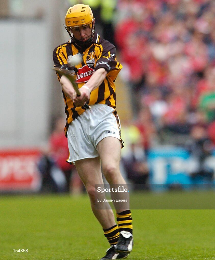 12 September 2004; James 'Cha' Fitzpatrick, Kilkenny. Guinness All-Ireland Senior Hurling Championship Final, Cork v Kilkenny, Croke Park, Dublin. Picture credit; Damien Eagers / SPORTSFILE *** Local Caption *** Any photograph taken by SPORTSFILE during, or in connection with, the 2004 Guinness All-Ireland Hurling Final which displays GAA logos or contains an image or part of an image of any GAA intellectual property, or, which contains images of a GAA player/players in their playing uniforms, may only be used for editorial and non-advertising purposes.  Use of photographs for advertising, as posters or for purchase separately is strictly prohibited unless prior written approval has been obtained from the Gaelic Athletic Association.