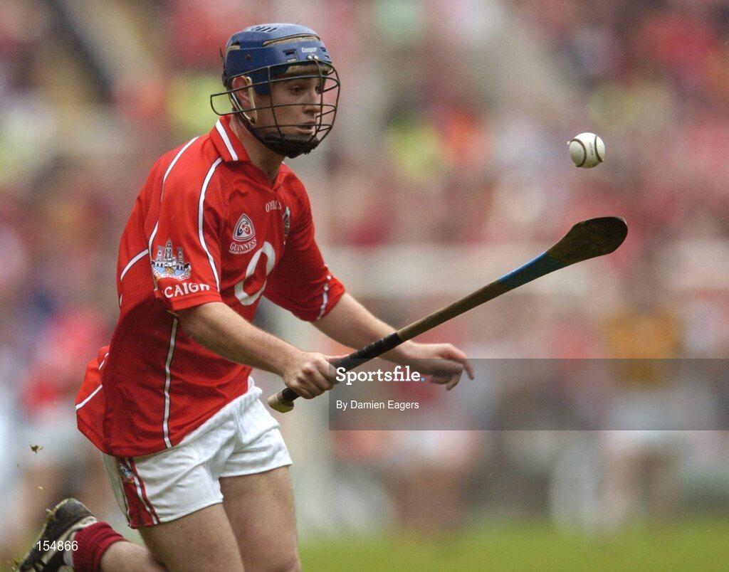 12 September 2004; Kieran Murphy, Cork. Guinness All-Ireland Senior Hurling Championship Final, Cork v Kilkenny, Croke Park, Dublin. Picture credit; Damien Eagers / SPORTSFILE *** Local Caption *** Any photograph taken by SPORTSFILE during, or in connection with, the 2004 Guinness All-Ireland Hurling Final which displays GAA logos or contains an image or part of an image of any GAA intellectual property, or, which contains images of a GAA player/players in their playing uniforms, may only be used for editorial and non-advertising purposes.  Use of photographs for advertising, as posters or for purchase separately is strictly prohibited unless prior written approval has been obtained from the Gaelic Athletic Association.
