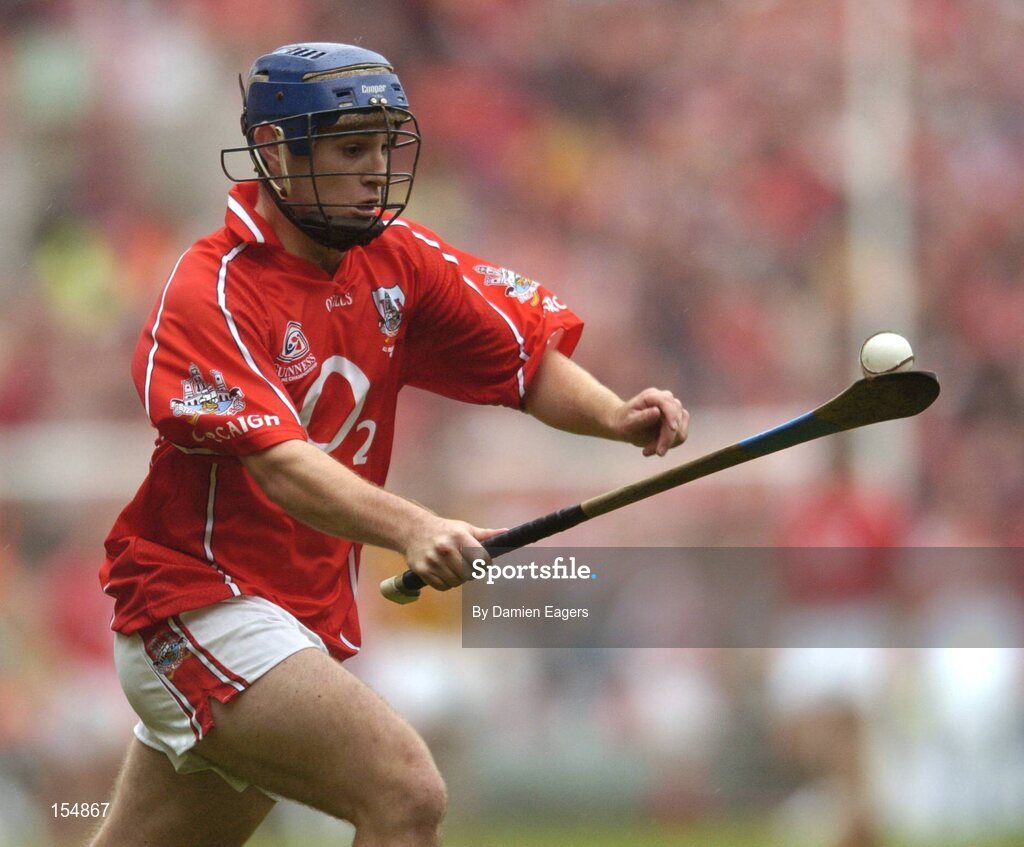12 September 2004; Kieran Murphy, Cork. Guinness All-Ireland Senior Hurling Championship Final, Cork v Kilkenny, Croke Park, Dublin. Picture credit; Damien Eagers / SPORTSFILE *** Local Caption *** Any photograph taken by SPORTSFILE during, or in connection with, the 2004 Guinness All-Ireland Hurling Final which displays GAA logos or contains an image or part of an image of any GAA intellectual property, or, which contains images of a GAA player/players in their playing uniforms, may only be used for editorial and non-advertising purposes.  Use of photographs for advertising, as posters or for purchase separately is strictly prohibited unless prior written approval has been obtained from the Gaelic Athletic Association.