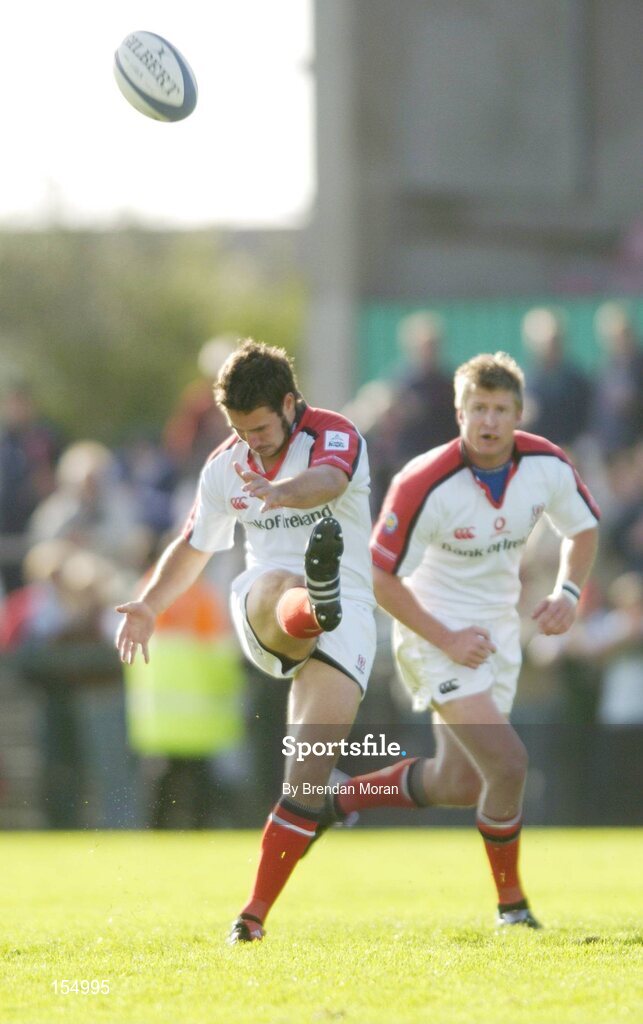 11 September 2004; Paddy Wallace, Ulster. Celtic League 2004-2005, Ulster v Leinster, Ravenhill Park, Belfast. Picture credit; Brendan Moran / SPORTSFILE