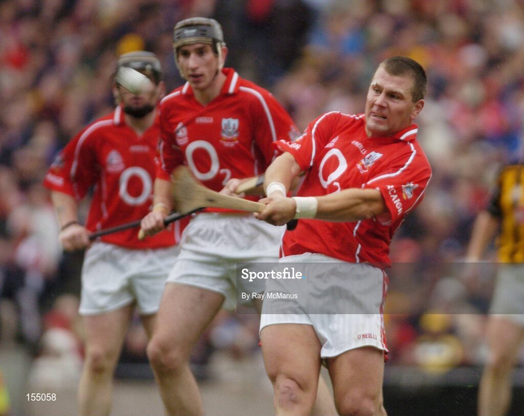 12 September 2004; Diarmuid O'Sullivan, Cork. Guinness All-Ireland Senior Hurling Championship Final, Cork v Kilkenny, Croke Park, Dublin. Picture credit; Ray McManus / SPORTSFILE *** Local Caption *** Any photograph taken by SPORTSFILE during, or in connection with, the 2004 Guinness All-Ireland Hurling Final which displays GAA logos or contains an image or part of an image of any GAA intellectual property, or, which contains images of a GAA player/players in their playing uniforms, may only be used for editorial and non-advertising purposes.  Use of photographs for advertising, as posters or for purchase separately is strictly prohibited unless prior written approval has been obtained from the Gaelic Athletic Association.