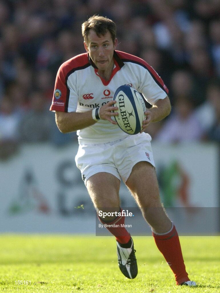 11 September 2004; Andrew Maxwell, Ulster. Celtic League 2004-2005, Ulster v Leinster, Ravenhill Park, Belfast. Picture credit; Brendan Moran / SPORTSFILE