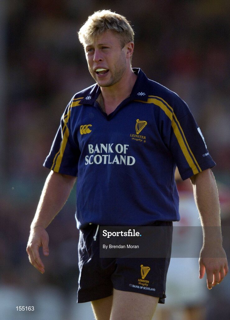 11 September 2004; James Norton, Leinster. Celtic League 2004-2005, Ulster v Leinster, Ravenhill Park, Belfast. Picture credit; Brendan Moran / SPORTSFILE