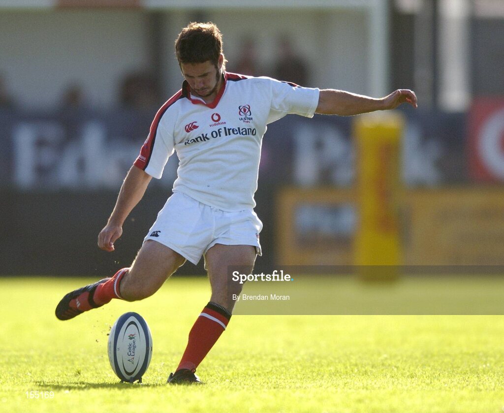 11 September 2004; Paddy Wallace, Ulster. Celtic League 2004-2005, Ulster v Leinster, Ravenhill Park, Belfast. Picture credit; Brendan Moran / SPORTSFILE