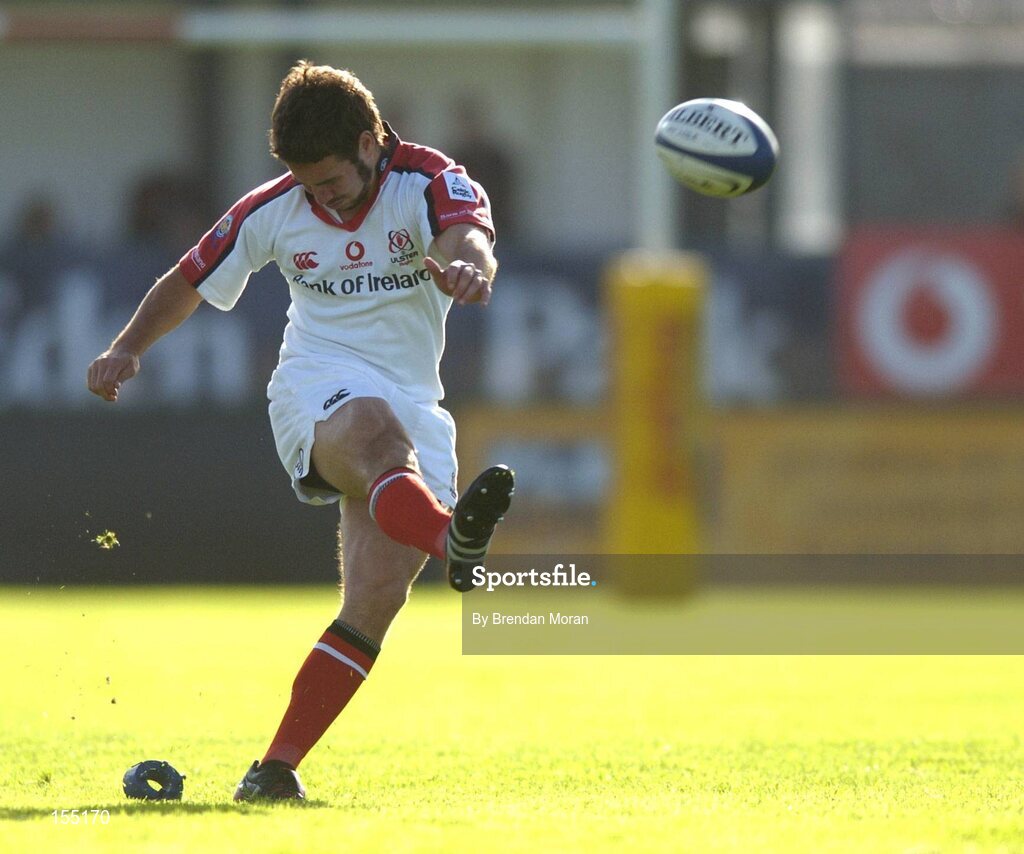 11 September 2004; Paddy Wallace, Ulster. Celtic League 2004-2005, Ulster v Leinster, Ravenhill Park, Belfast. Picture credit; Brendan Moran / SPORTSFILE