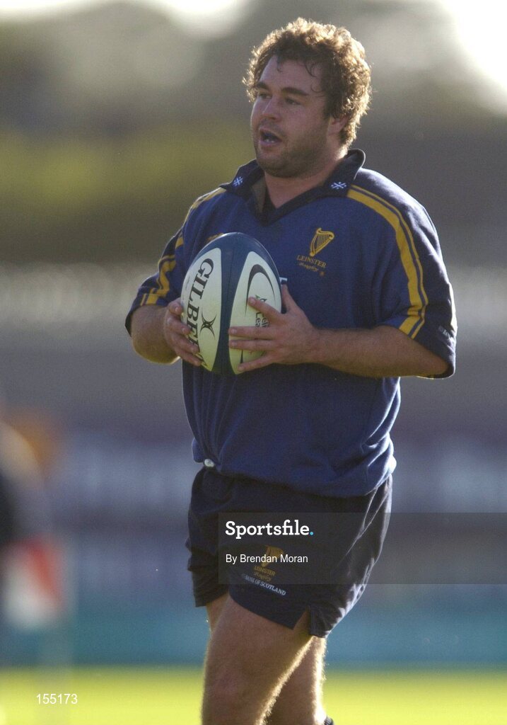 11 September 2004; Gavin Hickie, Leinster. Celtic League 2004-2005, Ulster v Leinster, Ravenhill Park, Belfast. Picture credit; Brendan Moran / SPORTSFILE