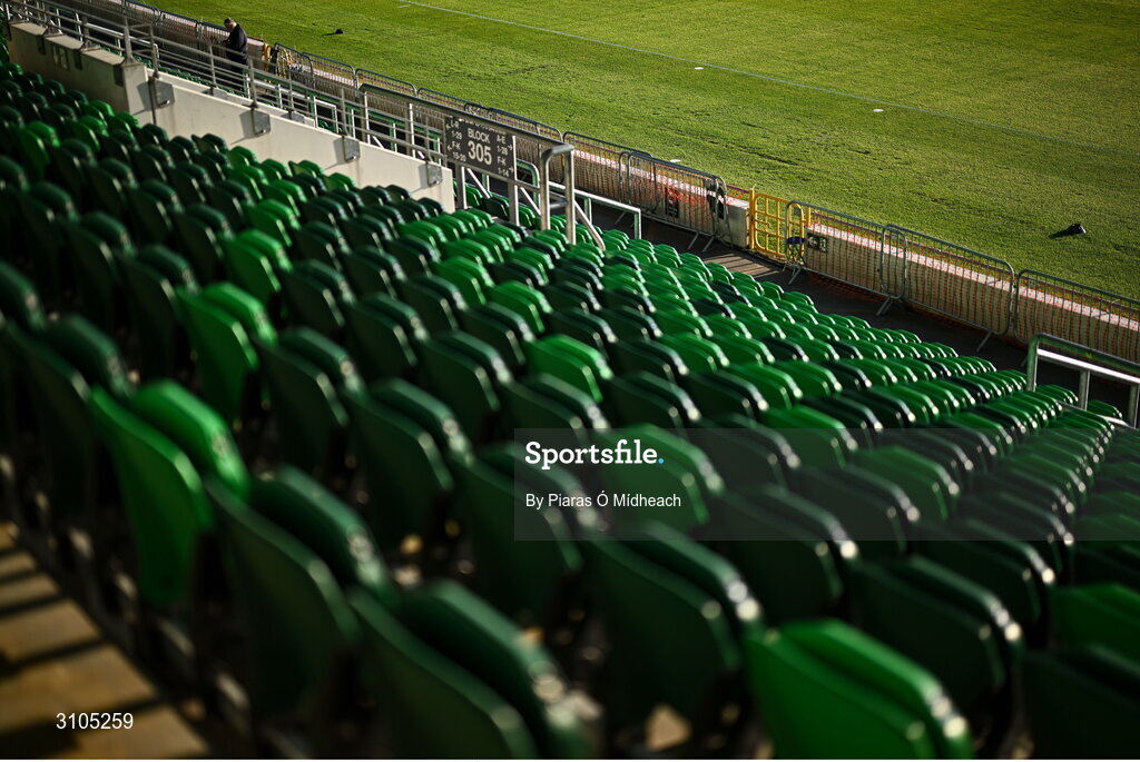 11 April 2025; A general view of the pitch before the SSE Airtricity Men's Premier Division match between Shamrock Rovers and Waterford at Tallaght Stadium in Dublin. Photo by Piaras Ó Mídheach/Sportsfile
