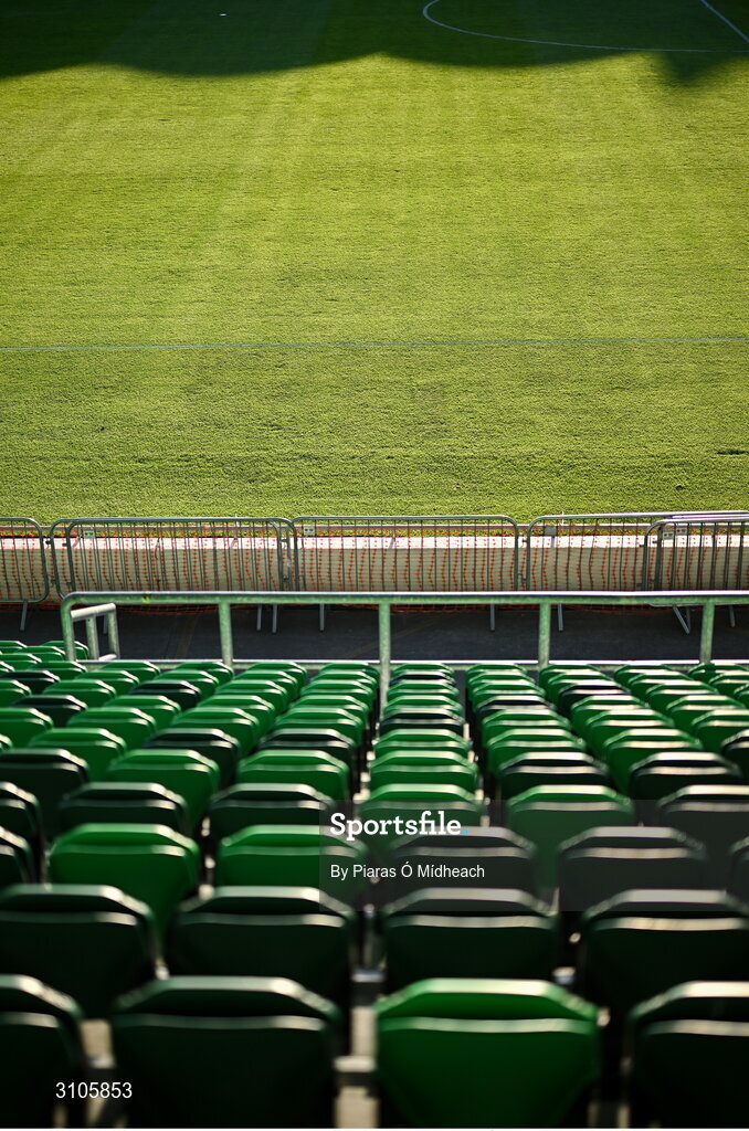 11 April 2025; A general view of the pitch before the SSE Airtricity Men's Premier Division match between Shamrock Rovers and Waterford at Tallaght Stadium in Dublin. Photo by Piaras Ó Mídheach/Sportsfile