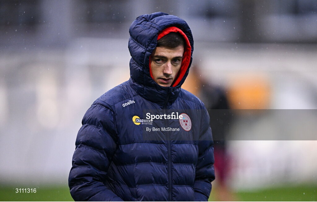 18 April 2025; Daniel Kelly of Shelbourne before the SSE Airtricity Men's Premier Division match between Drogheda United and Shelbourne at Sullivan & Lambe Park in Drogheda, Louth. Photo by Ben McShane/Sportsfile