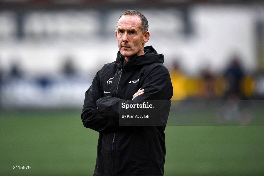 25 April 2025; Munster Interim Head Coach Ian Costello before the United Rugby Championship match between Cardiff and Munster at Cardiff Arms Park in Cardiff, Wales. Photo by Kian Abdullah/Sportsfile