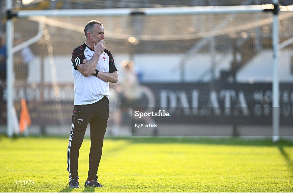 30 April 2025; Louth manager Fergal Reel before the Dalata Hotel Group Leinster GAA Football U20 Championship final match between Meath and Louth at Cedral St Conleth’s Park in Newbridge, Kildare. Photo by Seb Daly/Sportsfile