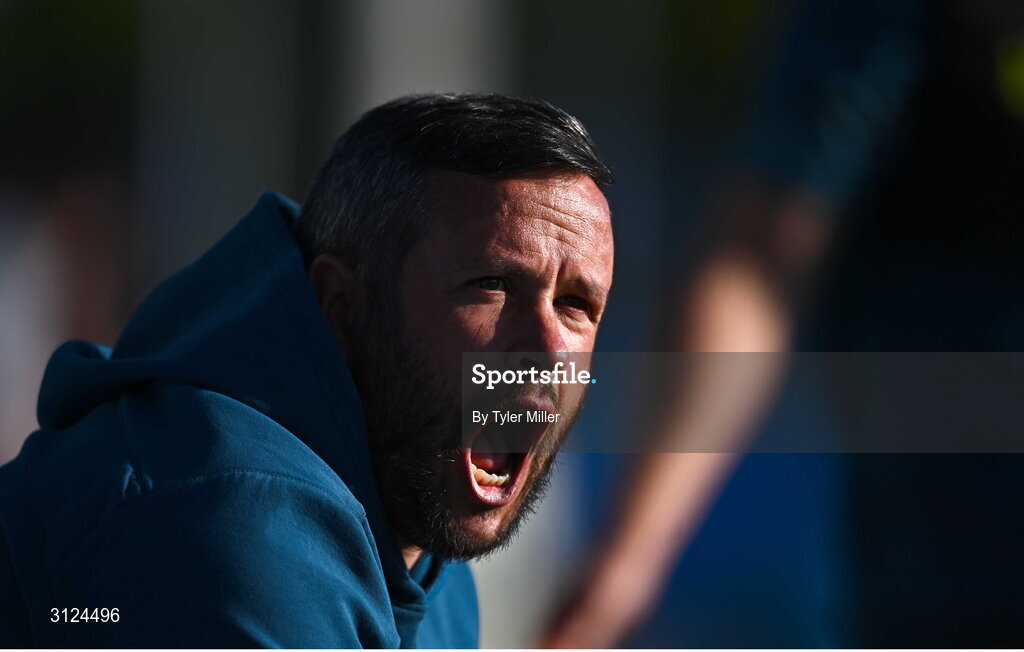 5 May 2025; Cork City manager Tim Clancy during the SSE Airtricity Men's Premier Division match between Drogheda United and Cork City at Sullivan & Lambe Park in Drogheda, Louth. Photo by Tyler Miller/Sportsfile