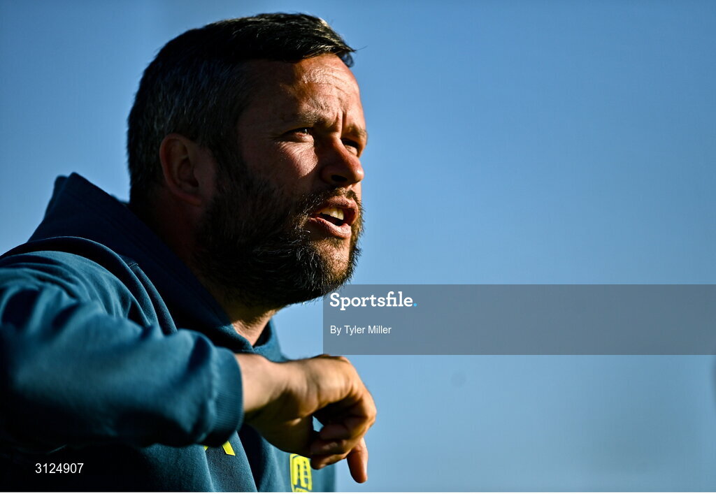 5 May 2025; Cork City manager Tim Clancy during the SSE Airtricity Men's Premier Division match between Drogheda United and Cork City at Sullivan & Lambe Park in Drogheda, Louth. Photo by Tyler Miller/Sportsfile
