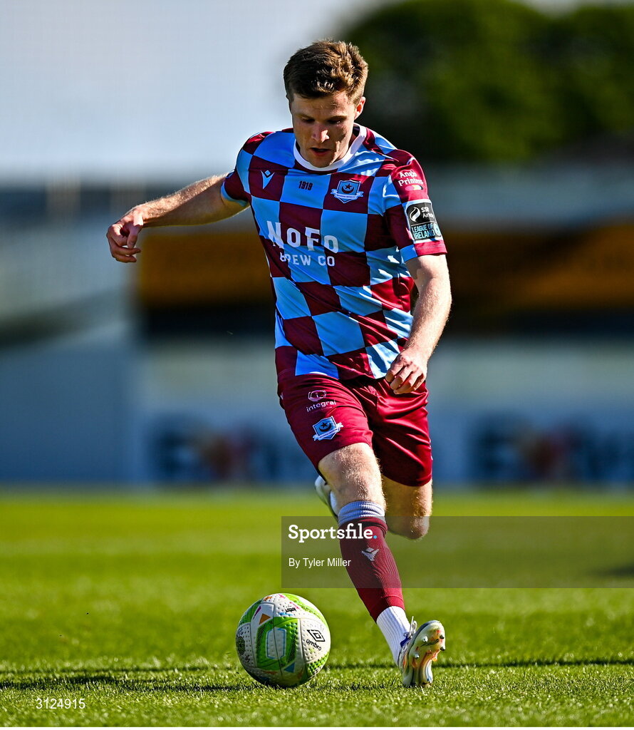 5 May 2025; Conor Kane of Drogheda United during the SSE Airtricity Men's Premier Division match between Drogheda United and Cork City at Sullivan & Lambe Park in Drogheda, Louth. Photo by Tyler Miller/Sportsfile
