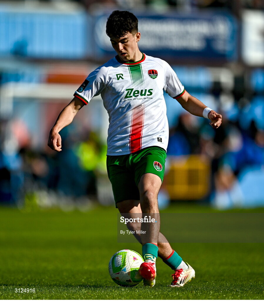 5 May 2025; Matthew Kiernan of Cork City during the SSE Airtricity Men's Premier Division match between Drogheda United and Cork City at Sullivan & Lambe Park in Drogheda, Louth. Photo by Tyler Miller/Sportsfile
