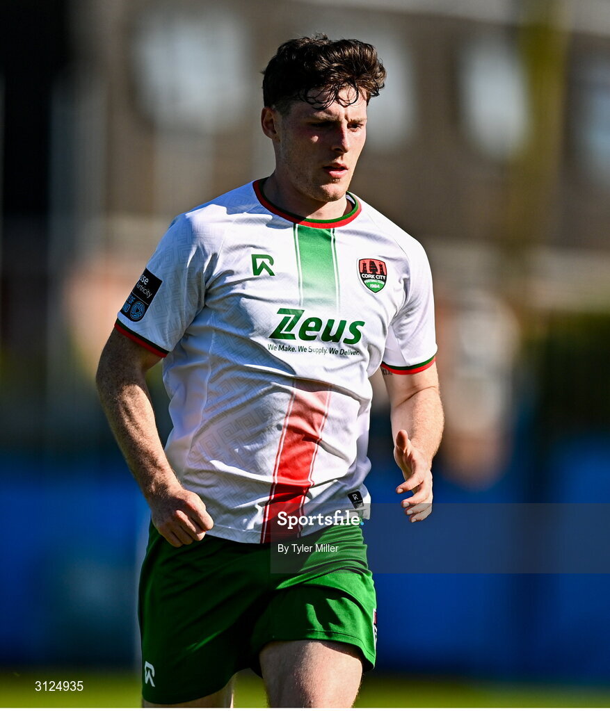 5 May 2025; Harry Nevin of Cork City during the SSE Airtricity Men's Premier Division match between Drogheda United and Cork City at Sullivan & Lambe Park in Drogheda, Louth. Photo by Tyler Miller/Sportsfile