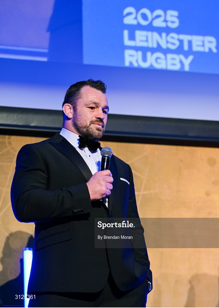 6 May 2025; Cian Healy during the Leinster Rugby awards ball 2025 at O'Reilly Hall in UCD, Dublin. Photo by Brendan Moran/Sportsfile
